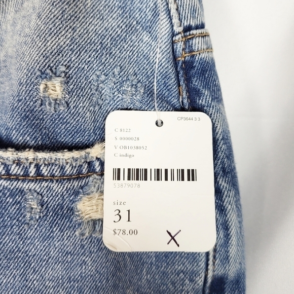 FREE PEOPLE Dakota Straight Leg Jeans indigo NWT trendy - Picture 6 of 6